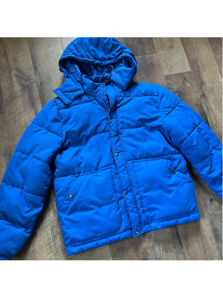 Men's St. John's Bay Blue Puffer Jacket L